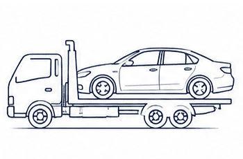 お車お持ち込みイラスト